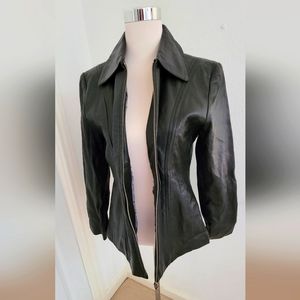 Vintage Jacqueline Ferrar Lamb Leather Jacket (Medium)